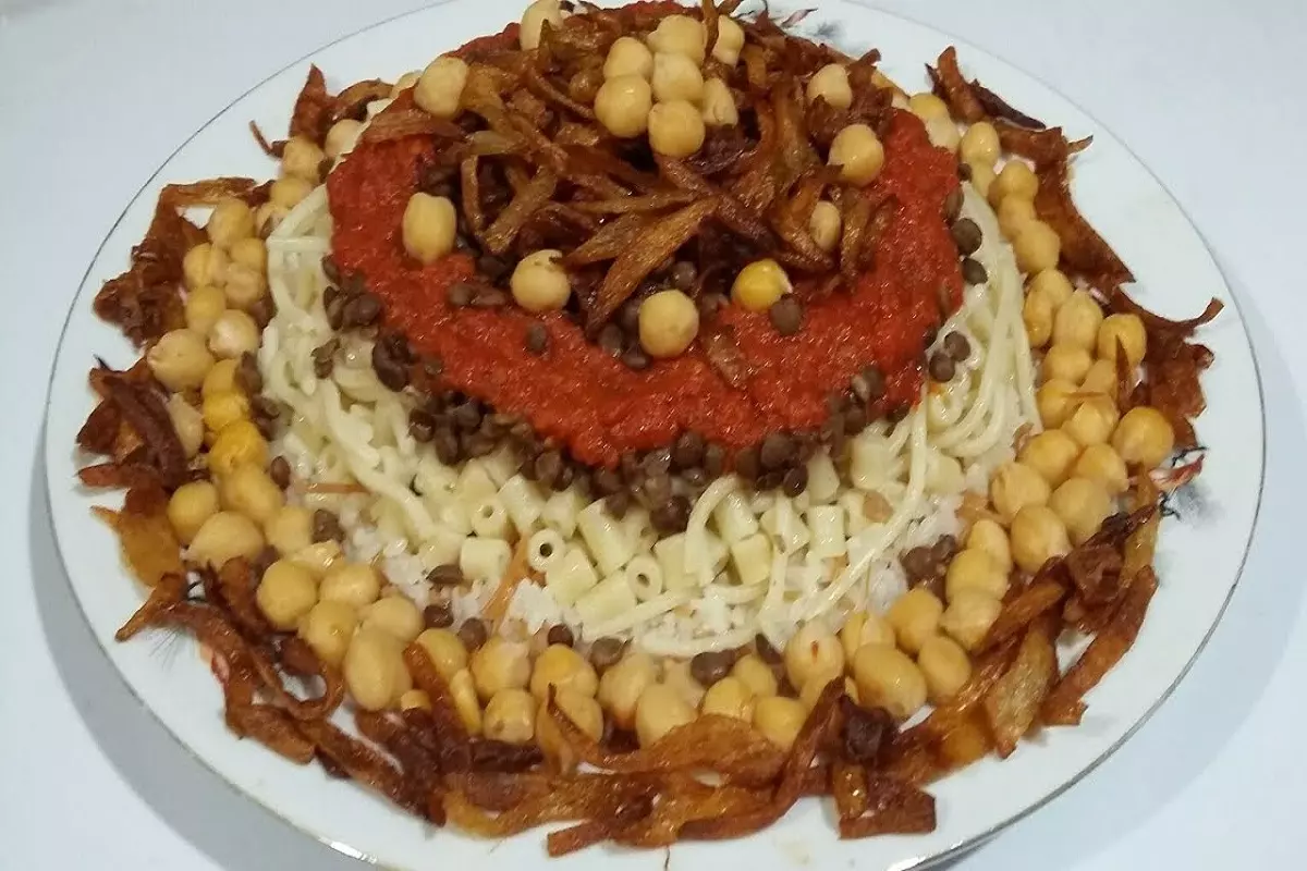 طريقة عمل الكشري المصري بالمنزل زي المحلات