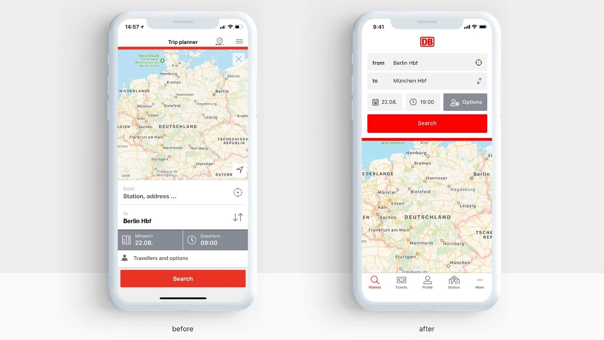 برنامج القطارات الألمانية DB Navigator