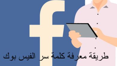 طريقة معرفة كلمة سر الفيس بوك
