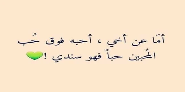 كلام عن الأخ