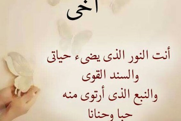 كلام عن الأخ