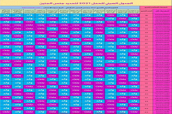 طريقة استخدام الجدول الصيني الصحيح