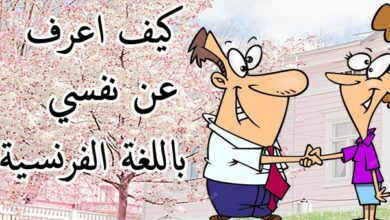 تعبير عن نفسي بالفرنسية