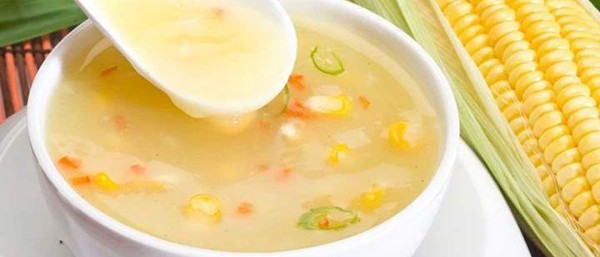 شوربة الذرة بالدجاج 