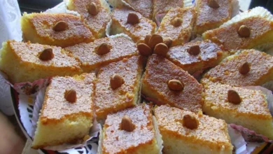 طريقة عمل البسبوسة بالزبادي فاطمة ابو حاتي