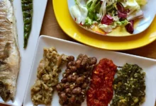 مقبلات مع السمك