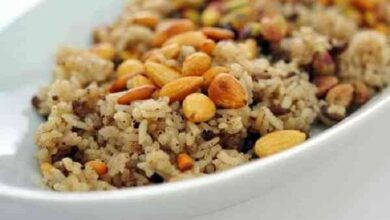 طريقة عمل الأرز بالكبد والقوانص فاطمة أبو حاتي