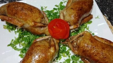 طريقة عمل الحمام بالفريك فاطمة أبو حاتي