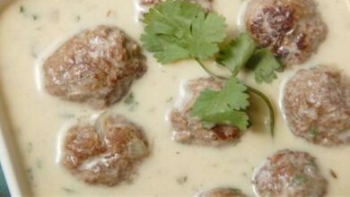 طريقة عمل كفتة بالوايت صوص فاطمة أبو حاتي