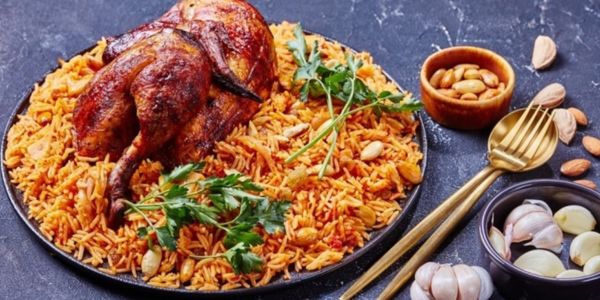 اكلات سورية بالدجاج والارز