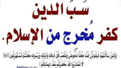 حكم سب الدين